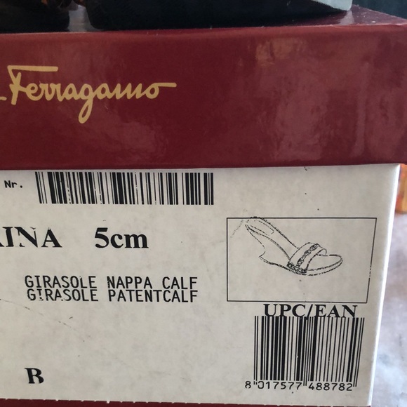 Salvatore Ferragamo Caterina Orange  Logo Shoes - Picture 11 of 11